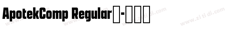 ApotekComp Regular◆字体转换